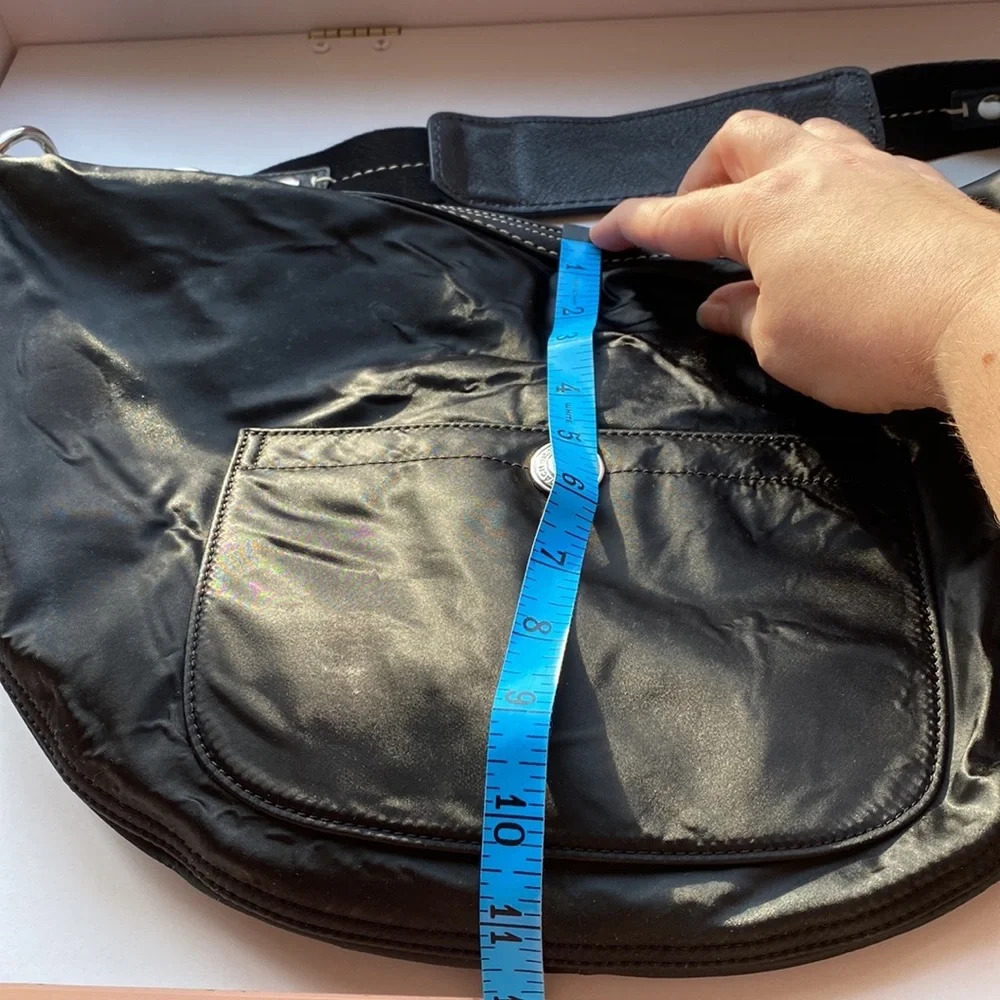 COACH Nylon Shoulder Bag Leather shoulder Washable Wipeable Black No L04J-1892 - Picture 14 of 16